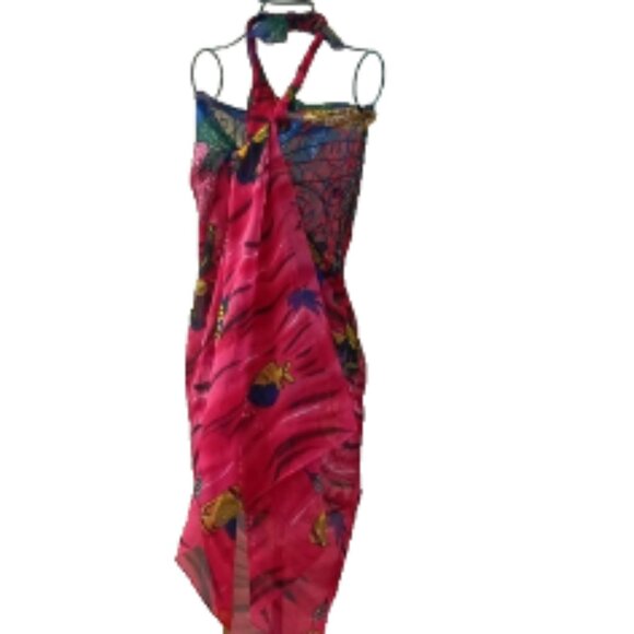 NEW Lot Bathing Suit Coverup, Large Canvas Beach Bag, Wide Brim Floppy Beach Hat - Picture 5 of 17